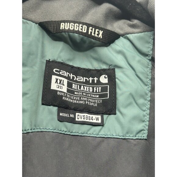 Carhartt Rain Defender Vest Women’s XXL 20 Green Relaxed Fit Rugged FLEX MINT - Picture 7 of 9
